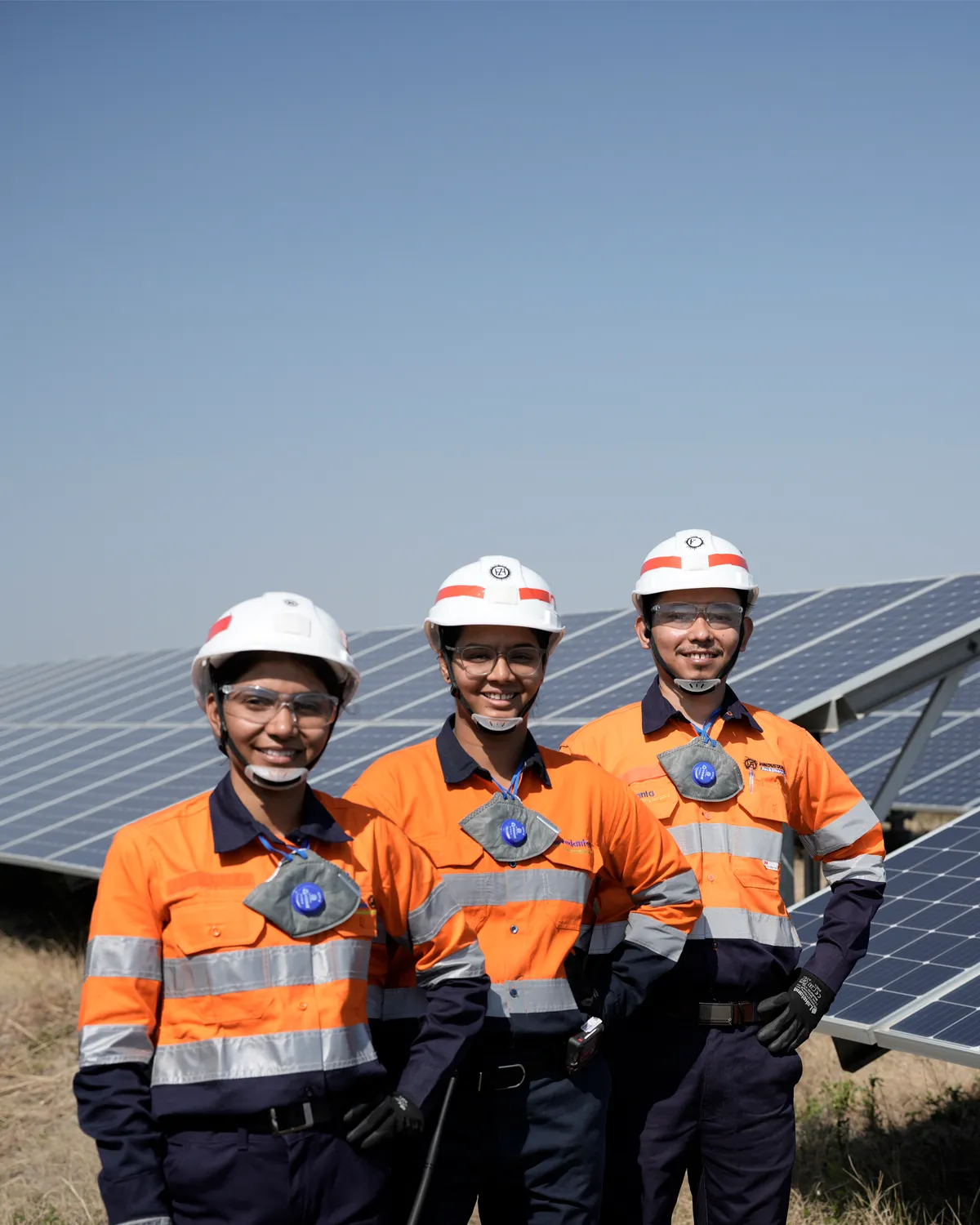 Hindustan Zinc employees at a solar power site — strategically positioned for the next growth phase